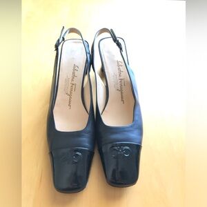 Salvatore Ferragamo Black Heeled Shoes